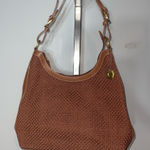 The Sak brown woven hobo shoulder bag tote purse EUC Photo 0