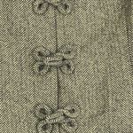 Carlisle Womens Green Vintage Mandarin Collar Frog Closure Blazer Jacket US 8 Photo 5