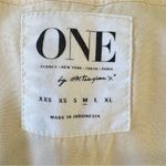 One Teaspoon ONE by Slip Dress Cream with Black Ruffle Minimalist Photo 8