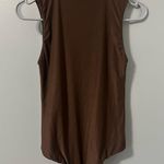 Aerie SMOOTHEZ Brown Mock Neck Thong Bodysuit Size M Photo 0