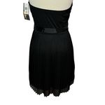 Ruby Rox  Vintage Y2K Dress M Black Multi Sequin Strapless Pleated Fairy Showgirl Photo 3