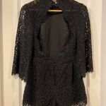 Fame and Partners Black lace romper, backless from  Photo 4