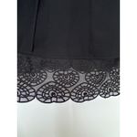 Eliza J New York Black sexy Lace pleated Trim Midi sleeveless Dress Size 4 Petite Photo 10