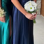 Sherri Hill  Prom Dress Navy Blue Photo 1