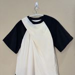 Alexander Wang  TWO-TONE OFF-WHITE PLEATED WOOL DRESS SIZE 0 QUIET LUXURY EVENT Photo 1