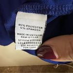 Emma & Michele Emma & Michelle‎ Petite Royal Blue Faux Wrap Romper Photo 5