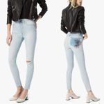 joe's jeans Joe’s • The Charlie High-Rise Skinny jeans light wash Kelis floral painted Photo 13