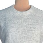 Steven Alan Cream Gray Cashmere Blend Crewneck Sweater Side Slit Large Neutral Photo 1