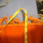 Davi & Dani NWT  Orange Smocked Strapless Dress Photo 3