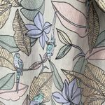 Vintage Tropical Floral Bird Print Button Up Shirt Collared ~ Women’s Size XXL Photo 12