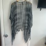 Accessory St New York Y2K Crochet Shawl. OS. Blue, Black, and Silver Metallic. Blue Size undefined Photo 5