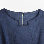 1950s Vintage Adele Simpson Navy Tweed Cape Dress – Union Made Size 6 USA Blue Photo 8