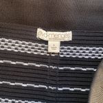 NEW YORK & COMPANY MIDI Pencil Skirt Womens Sz Small Black White Ribbed Stripe Photo 2