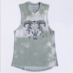 Fifth Sun Womens  Cow Skull Sleeveless Top - Sz XS Photo 1