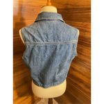 Faded Glory Vintage 80’s  Women’s Denim Button Down 100% Cotton Vest Size Large-R Photo 11