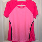 Danskin Small Womens Pink Short Sleeve‎ Tshirt Scoop Neck Soft Athletic Workout Photo 0