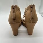 Top Moda Sandal Womens 8 Tan Lindy Wedeged Strappy Gladiator Sandals Photo 4