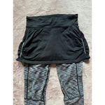 Athleta Skirted 2 In 1 Athletic Electric Placid Leggings Sz Xs Yoga Workout Photo 1