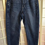 American Eagle  Stretch Mom Tinted Medium Straight Leg Jeans 90s Women Sz 4 SHORT Photo 0