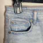 American Eagle next level stretch distressed hi-rise denim shorties size 2 Photo 2