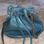 Vintage HOBO SMALL BUCKET CROSSBODY PURSE Dark Green Genuine Leather Photo 1