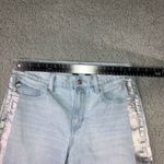 American Eagle Stovepipe Jeans Women 4 Short Wide Leg Stretch Light Wash Denim Photo 2