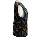 Ruff Hewn Vintage 80s 90s Bohemian Whimsical Velvet Folk Art Vest Size Medium Photo 1