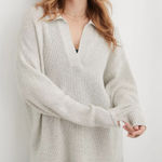 Aerie  Women's V-Neck Sweater light grey Photo 0