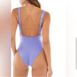 Agua Bendita Ina Tile Embellished Flower Plunge V-Neck One Piece Swimsuit Photo 3