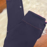 Lululemon  Reversible Cropped Leggings Size 4 Blue Pink 21” Inseam Wunder Under Photo 0