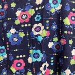 Sb Scrubs Womens Scrub Top Shirt XL 46” Floral Blue Pink White Print Flowers Photo 5
