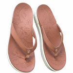OluKai Nu'a Pi'o Sandals 8 EUC Pink Clay Platform Flip Flop Coastal Gorpcore White Photo 0