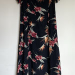 Tommy Bahama Short Sleeve Silk Maxi Dress Tropical Birds of Paradise Sz Small Photo 0