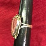 Sterling Silver 925 Rhodochrosite Stone Ring Photo 3
