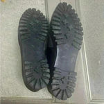 via spiga  Black Patent Leather Chunky Platform Slip on Loafers Size 9 Photo 7