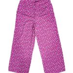 Pink White Floral Pattern Womens Wide Photo 1