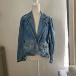Vintage y2k boho coastal cowgirl Light Blue Jean Jacket size M Size M Photo 5