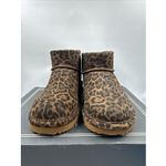 Alpine Design New Animal Print Suede Ankle Boots Booties  Shearling Lined Sz 7 Photo 1