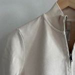 SKIMS  Boyfriend Fleece Track Jacket in Buff, Size Small Photo 5