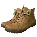 V Italia Kiki 1041 Brown Leather Ankle Booties Size EU 41 US 10 Photo 0