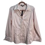 Antonio Melani  Womens Blouse Top Long Sleeve Button Down Rosewater Size L NWT Photo 0