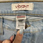 Vibrant light wash high waisted distressed jeans NWT sizes 9 Juniors Photo 13