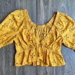 Free People Eyelet Crop Top Photo 2