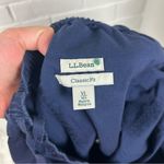 L.L.Bean Navy Classic Fit Cropped Cotton Pants Size XL Blue Photo 1