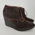 Libby Edelman Brown Suede  Ankle Boots. Size 10 Photo 0