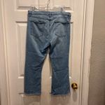 frame denim FRAME Le High Flare Jeans Women's Light Wash Raw Hem‎ Cropped Denim 32 Photo 3