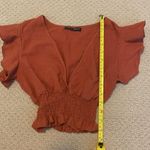 SheIn XS Size 2 Women's Teen Girl Burnt Orange Top Photo 1