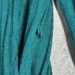 Anthropologie Knitted & Knotted Sweater Women Small Green Open Cardigan Office Preppy Bohemian Photo 6
