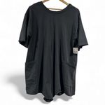 Free People  MOVEMENT Hot Shot Tee Romper BLACK Small Shorts Photo 2