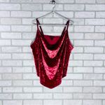 Torrid Red Velvet Cowl neck Camisole in Size 1 Photo 2